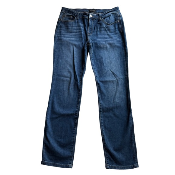 Judy Blue Dahlia Denim Straight Leg Jeans Blue Size 13/31 #JB82356DK Mid rise - Picture 3 of 9
